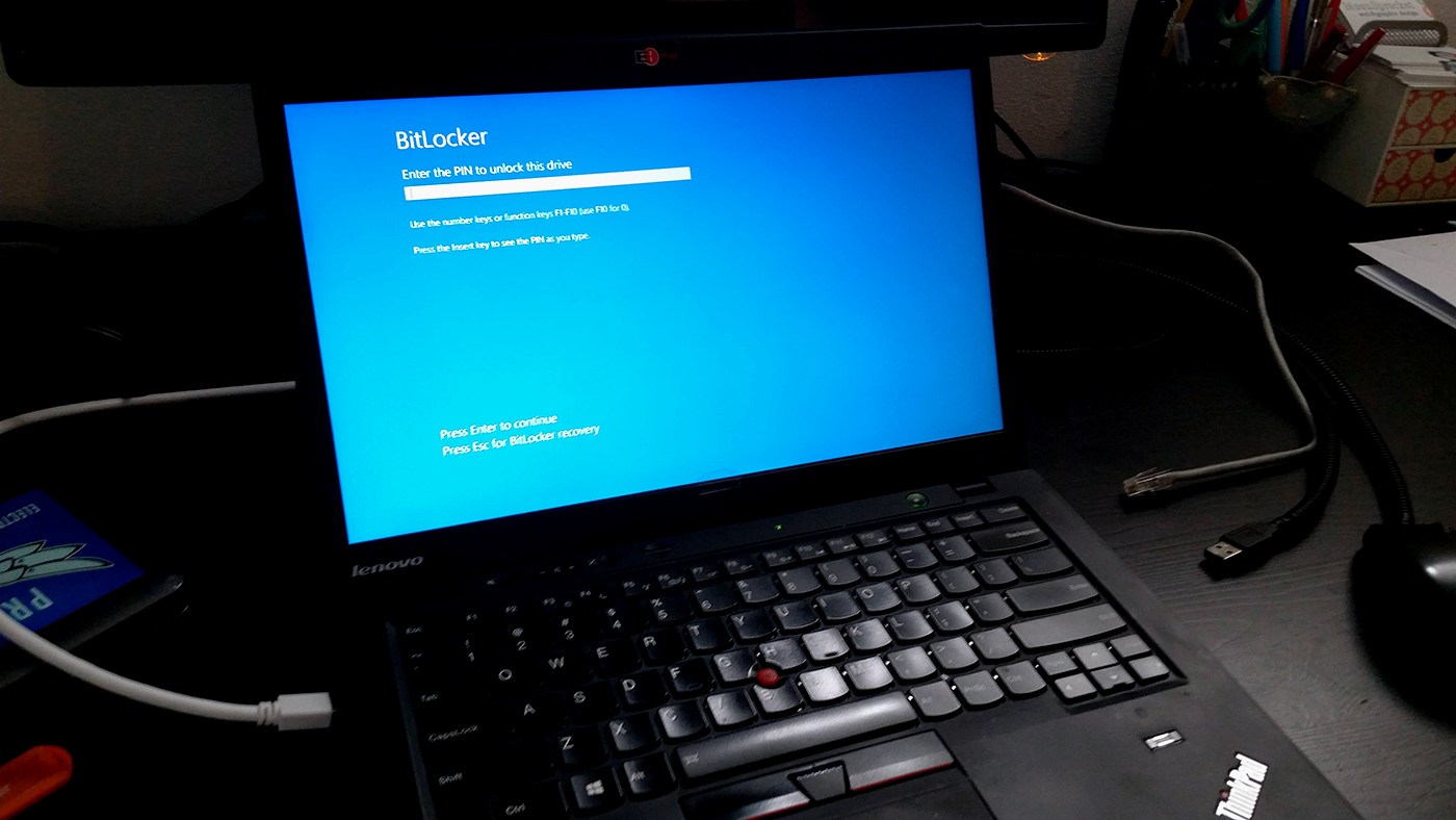 Quanto tempo leva para criptografar um laptop?