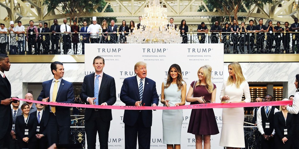The U.S. Government Has Become the Ultimate Extension of Donald Trump's For-Profit Brand - The Intercept
