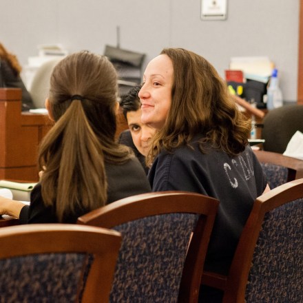 Kirstin Blaise Lobato, who was convicted of a July 2001 murder of Duran Bailey, at the Clark County Courthouse for her new hearing on the case on Oct. 12, 2017