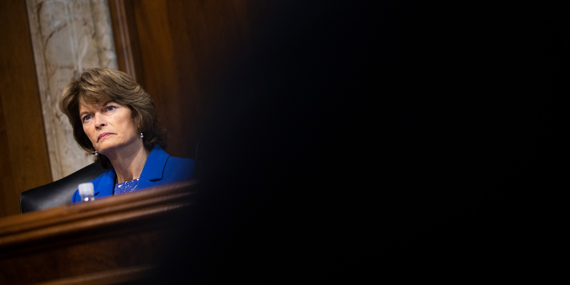 WASHINGTON, DC - SEPTEMBER 25: Sen. Lisa Murkowski (R-AK) chairs a hearing of the Senate Energy and Natural Resources Committee on Capitol Hill, September 25, 2018 in Washington, DC. Christine Blasey Ford, who has accused Supreme Court nominee Brett Kavanaugh of sexual assault, has agreed to testify before the Senate Judiciary Committee on Thursday. (Photo by Drew Angerer/Getty Images)