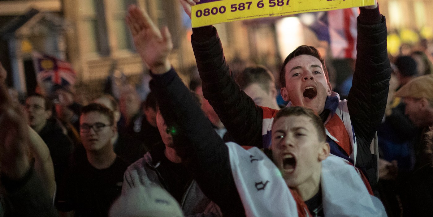 Ukip Rally Specter of Far-Right Violence Haunts Crisis Talks Over Brexit