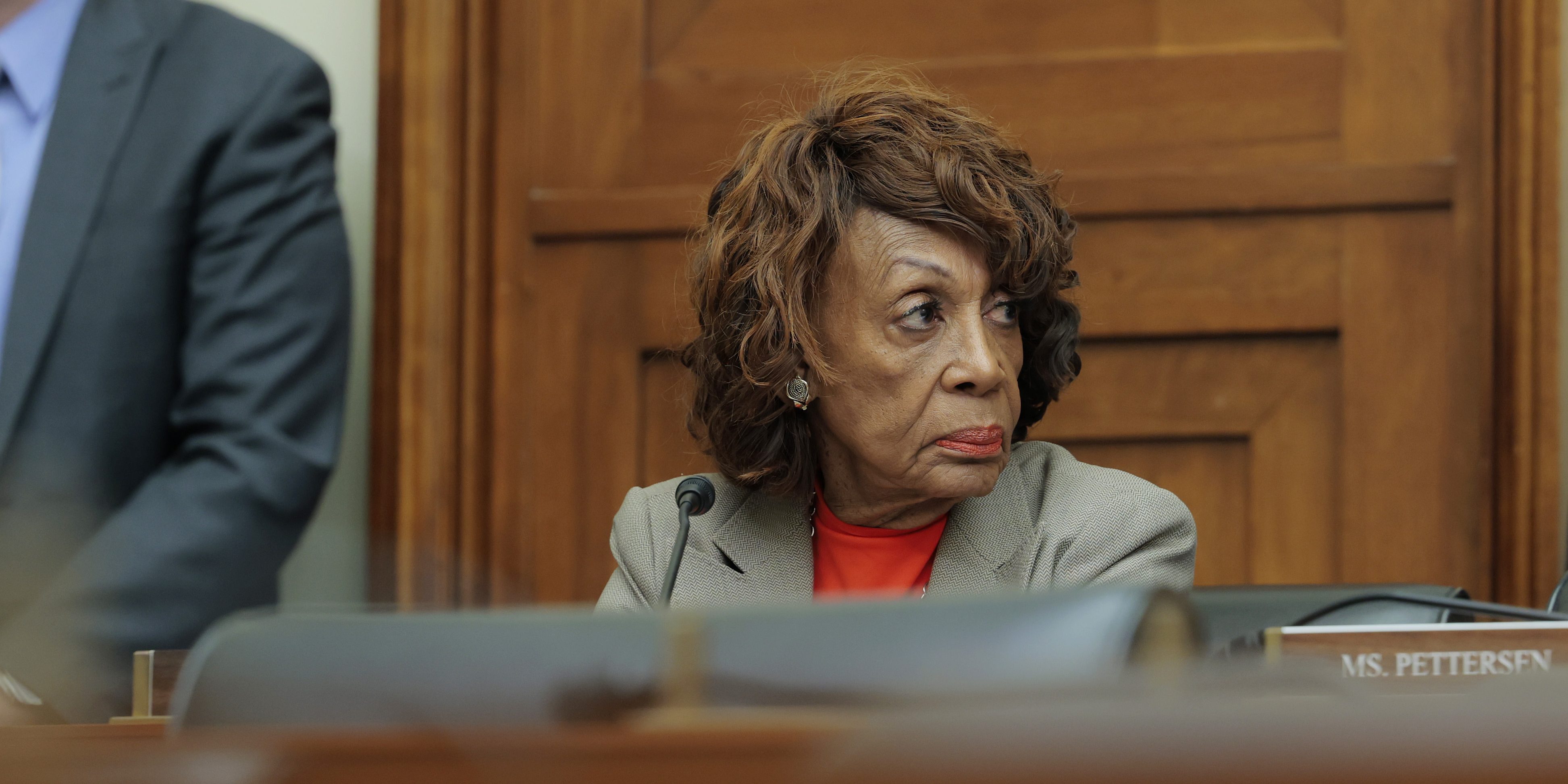 WASHINGTON, DC - FEBRUARY 11: U.S. Rep. Maxine Waters (D-CA) speaks during a hearing with the House Financial Services Subcommittee on "Digital Assets, Financial Technology, and Artificial Intelligence" on Capitol Hill on February 11, 2025 in Washington, DC. The subcommittee held the hearing to discuss digital currency and its future. (Photo by Anna Moneymaker/Getty Images)