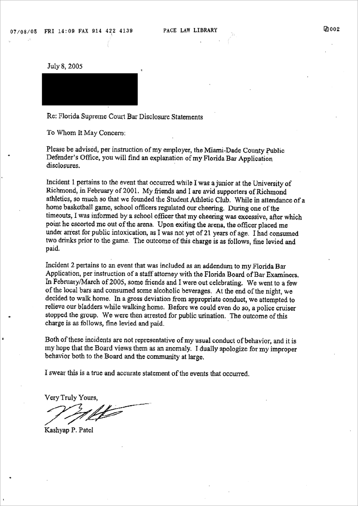 Kash Patel Got Arrested for Public Urination After a Night of Drinking