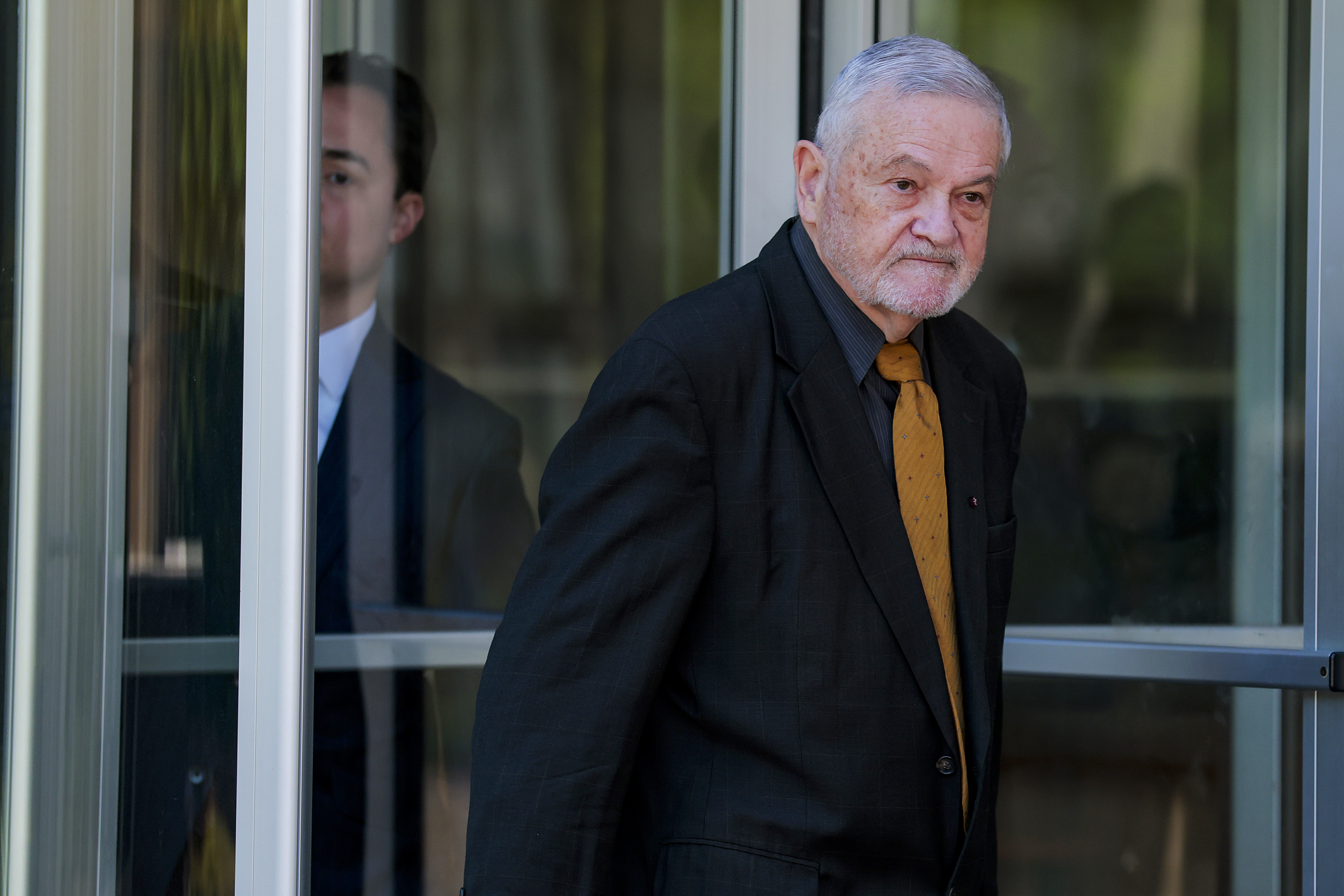  David Morens leaves the U.S. District Court following his arraignment on felony charges alleging he concealed communications related to virus research from Freedom of Information Act requests May 08, 2026 in Greenbelt, Maryland. Prosecutors allege Morens used a private Gmail account to conduct official business related to COVID-19 research and the origins of the pandemic. (Photo by Heather Diehl/Getty Images)
