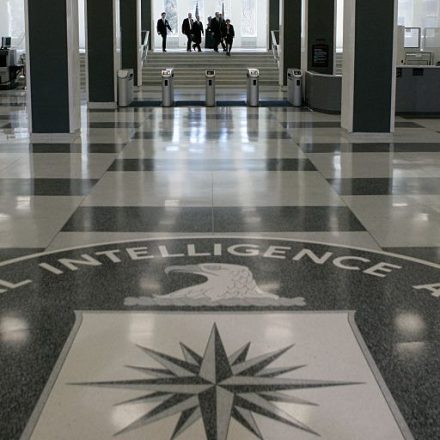 Government employees inside the CIA headquarters in McLean, Virginia. File photo from 3/3/2005.