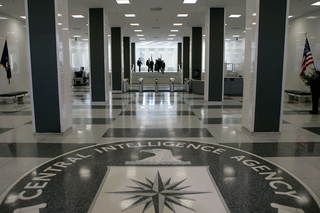 Government employees inside the CIA headquarters in McLean, Virginia. File photo from 3/3/2005. (Photo by Brooks Kraft LLC/Corbis via Getty Images)