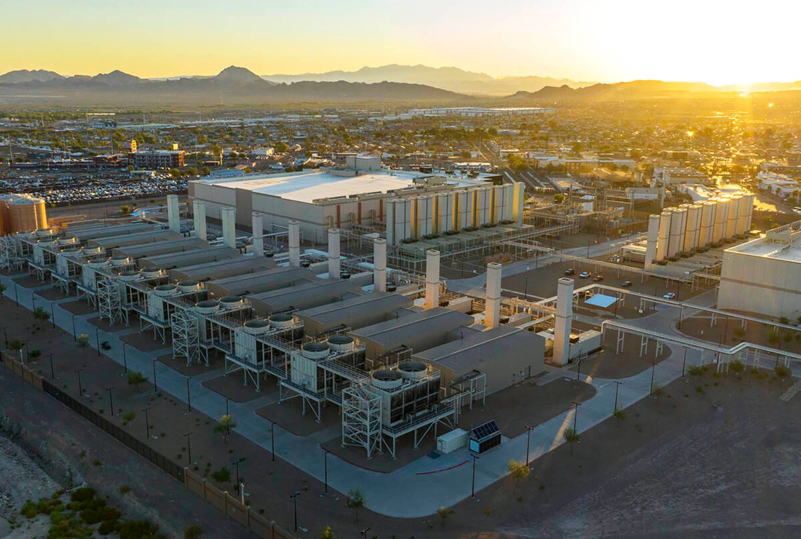 An aerial photo shows a Google data center on July 24, 2025, in Henderson, Nevada. (Bizuayehu Tesfaye/Las Vegas Review-Journal/Tribune News Service via Getty Images)